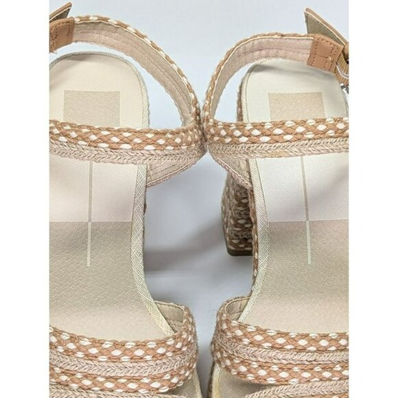 Dolvce Vita Amira Women's Natural Woven Platform Sandal Size 9 (MSRP $140) - Picture 5 of 10
